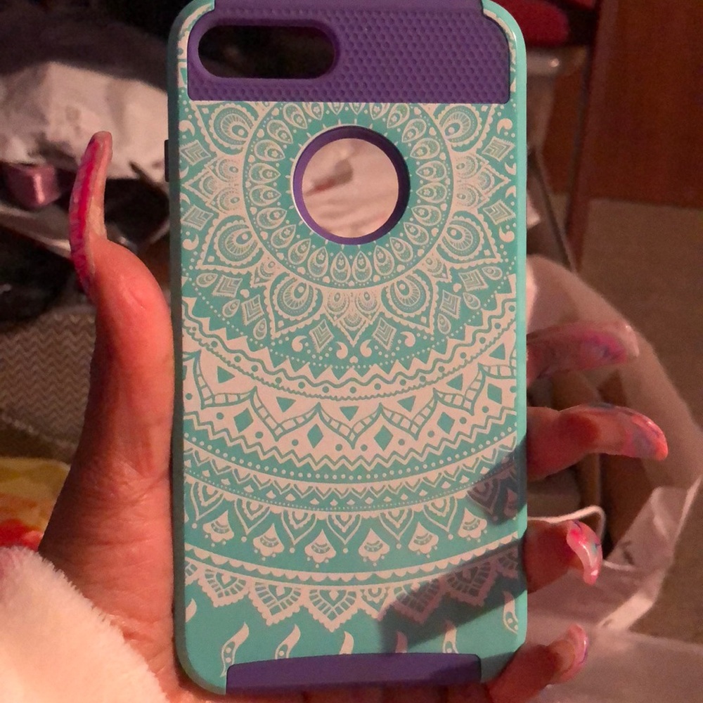iPhone 7/8 Plus dual layer tribal print case